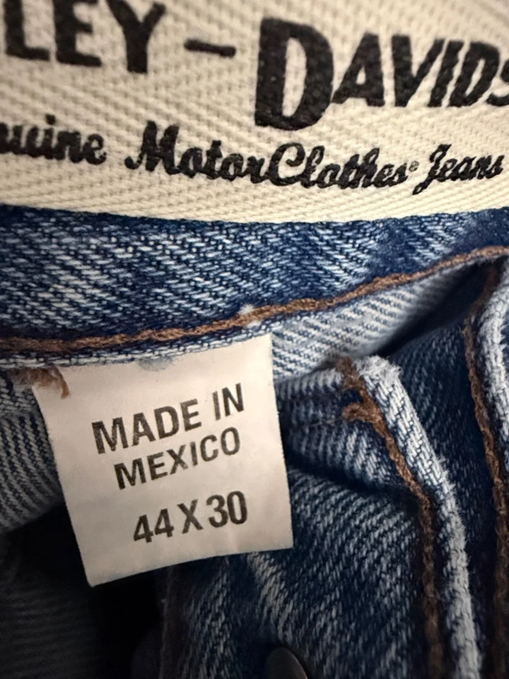 Harley-Davidson Traditional Classic Straight Men’s Jeans  Light Blue Wash 44x30
